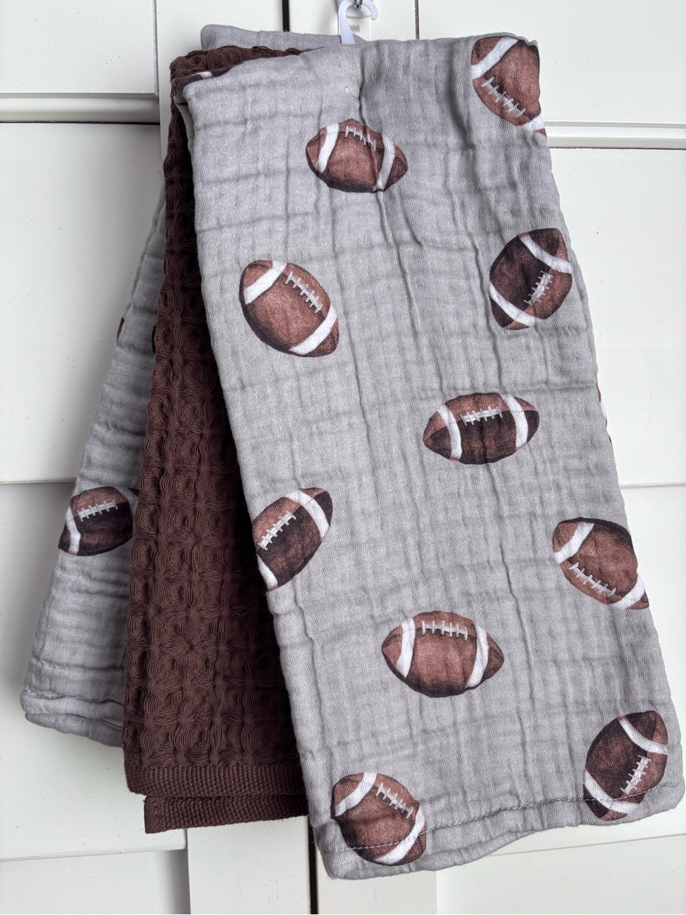 Brooks Brothers Football Print Kitchen Towels - Set of 3